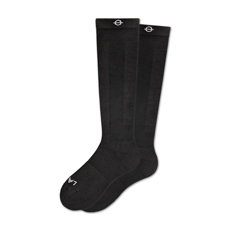 Knee High Performance Compression Socks Black - Lasso® - Athletic and Sports Performance Compression Socks