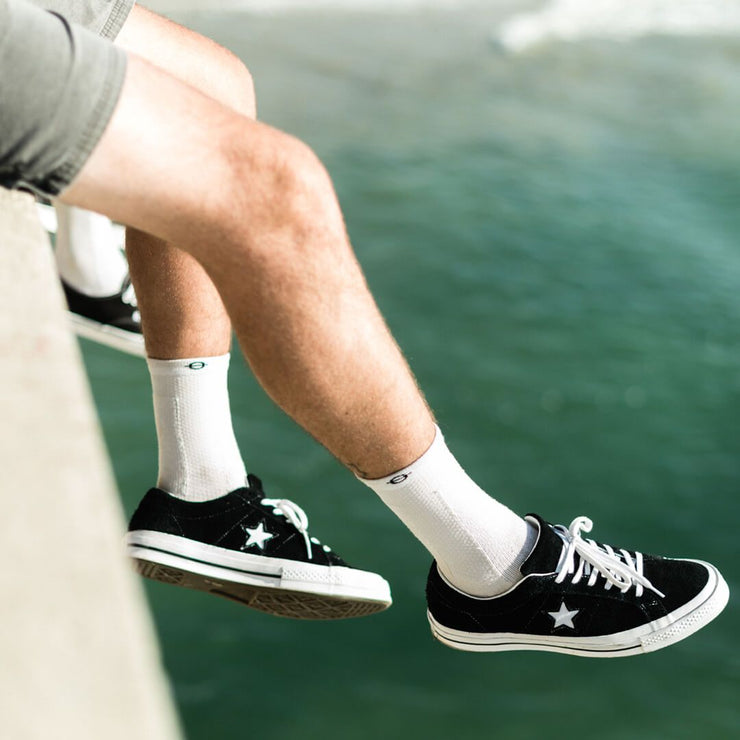 Performance Compression Socks White - Lasso® - Athletic and Sports Performance Compression Socks